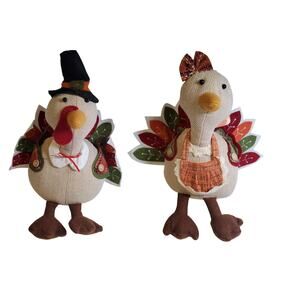 Turkey Couple Plush - 11"